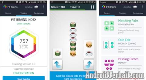 Fit Brains Trainer - Aplikasi Games Android Terbaik yang Mencerdaskan