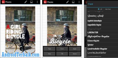 Download Phonto APK - Aplikasi Android Keren untuk Menulis Kata di Foto Terbaik