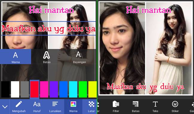 Tutorial Cara Edit Foto Meme Hai Mantan Maafkan Aku Yang Dulu Ya
