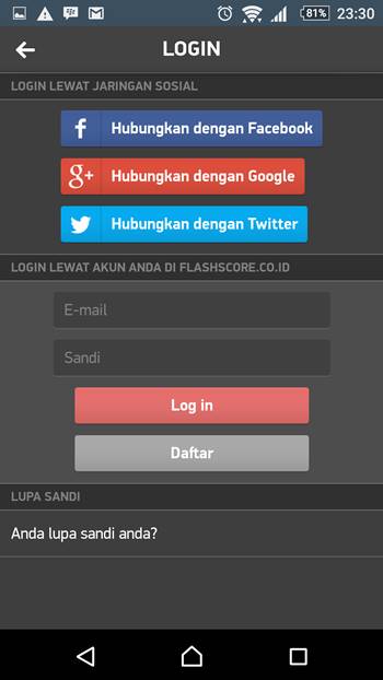 FlashScore Indonesia Aplikasi Livescore Terbaik Android