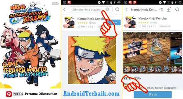 Download Ultimate Ninja Blazing APK Game Naruto Shippuden Android Terbaik Gratis Terbaru Resmi Rilis Indonesia