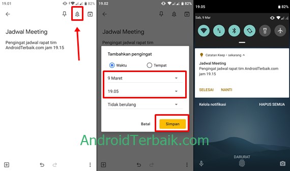 Cara Bikin Alarm Pengingat di Aplikasi Catatan HP Android