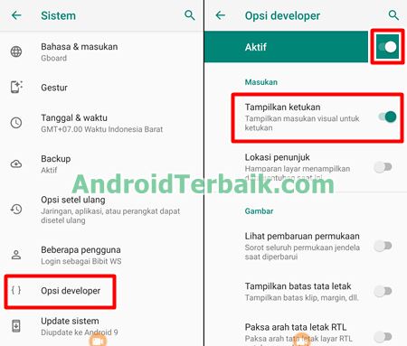 Cara Menambah Efek Tap di Layar HP Android Saat Merekam Video Tutorial