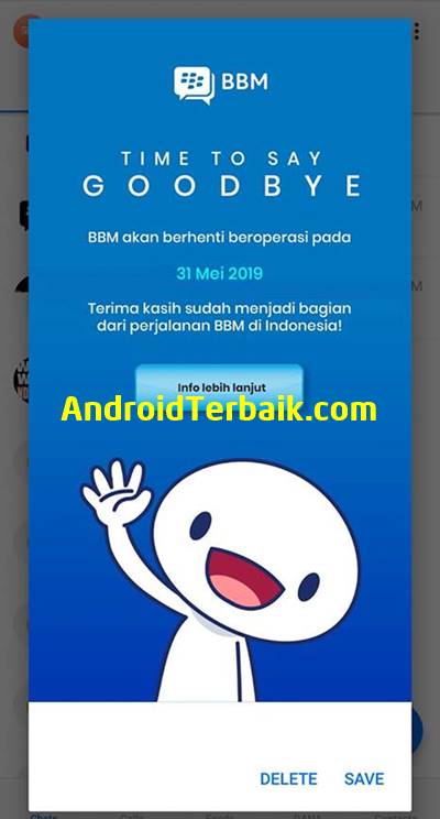 Aplikasi BBM akan Berhenti Beroperasi Pada 31 Mei 2019