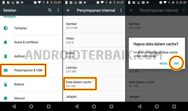 Cara Membersihkan Cache Android Semua Versi