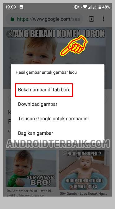 Simpan Gambar Di Galeri Hape