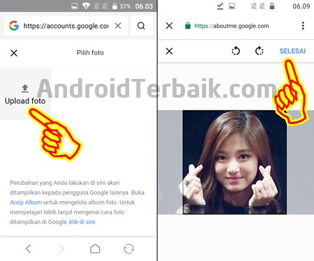 Bagaimana merubah foto profil gmail di HP Android tanpa komputer