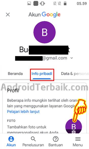 Cara mengganti gambar logo di aplikasi gmail di android