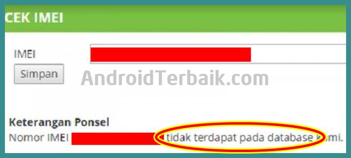 Cara Cek IMEI HP Android di KEMENPERIN Resmi atau Tidak Terdaftar