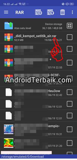 Cara Extract File RAR di HP Android