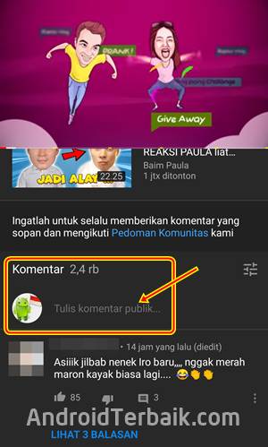 Cara Memberi Komentar di Video Youtube Orang Lain