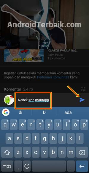 Cara Memberikan Komentar di YouTube