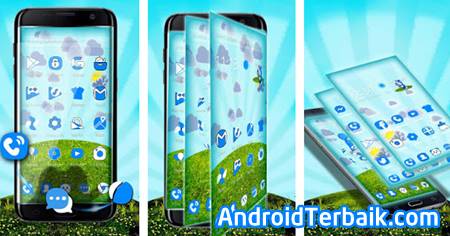 Download Blue Cat 3D Mobile Theme APK for Android
