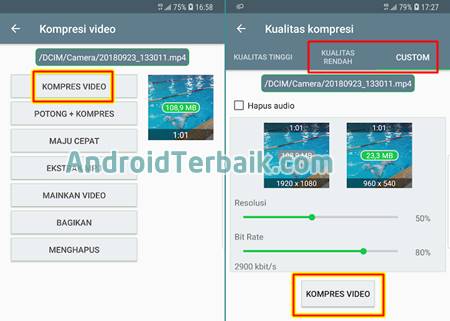 Cara Kompres Video di Android untuk Memperkecil Ukuran File