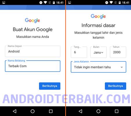 Cara buat akun Gmail baru Android atau HP