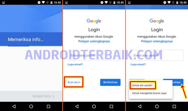 Cara membuat gmail baru di hp