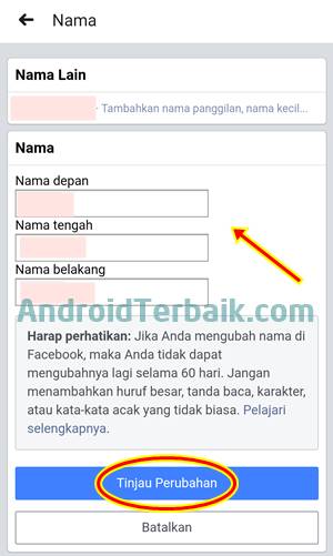 Cara mengganti nama facebook yang sudah tidak bisa diganti