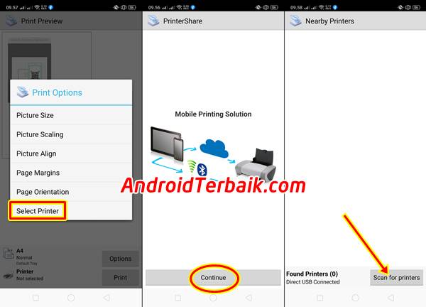 Cara print dari android via OTG