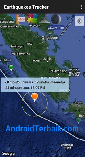 Aplikasi gempa dunia selain BMKG terbaik di HP Android