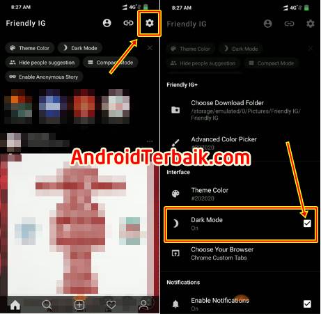 Cara Mudah Mengaktifkan Darkish Mode Mode Gelap Instagram Di