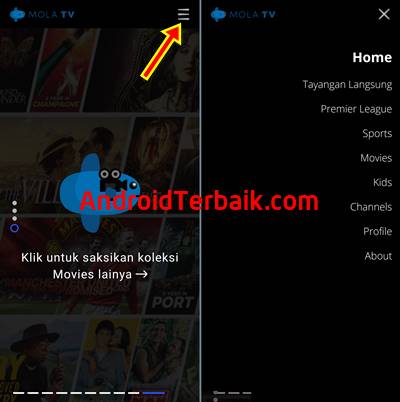 Cara Masuk Aplikasi Mola TV di Android Terbaru