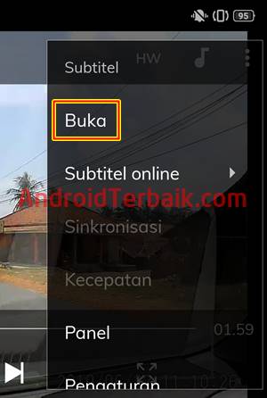 Cara Membuka File Subtitle di Film di Android