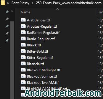 Download 250 Font Pack PicSay Pro Populer Banyak Dipakai Buat Ngedit Foto