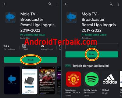 Cara nonton mola tv di smart tv