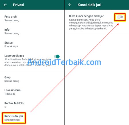 Cara Mengunci WhatsApp dengan Sidik Jari Fingerprint di WA Android