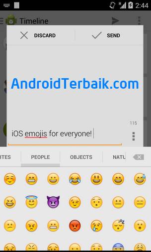 Cara Ganti Emoji Android jadi Emoji iPhone dengan Sliding Emoji Keyboard iOS