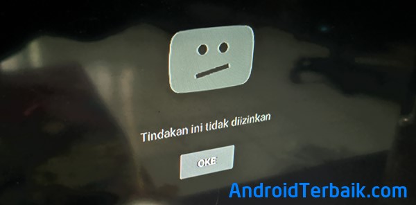Cara Mengatasi YouTube TV This action isn't allowed IndiHome