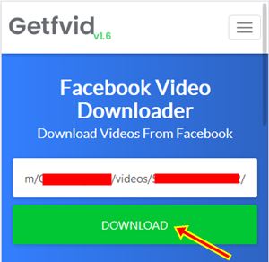 Cara Download Video Facebook Android tanpa Aplikasi dengan GetFvid.com Online