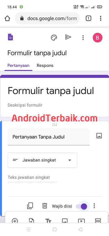 Cara Membuat Google Form di HP Android tanpa Aplikasi