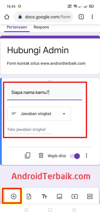 Cara Membuat Soal Di Google Form Android