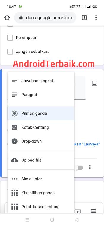 Cara Membuat Soal Pilihan Ganda Di Google Form