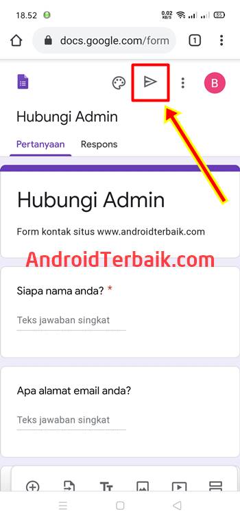 Cara Publikasi Google Form dan Melihat Hasilnya di HP