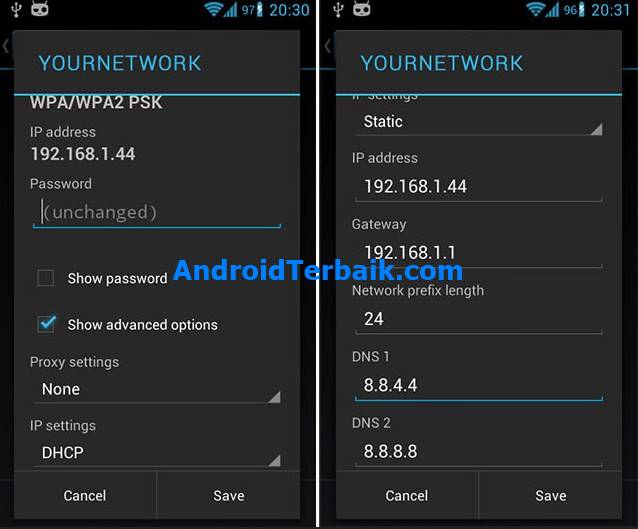 cara mengganti ip address ke negara lain di android