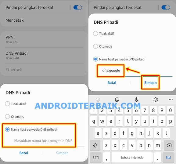 Kumpulan Update Hostname DNS Pribadi Android Tercepat 2024 Gratis