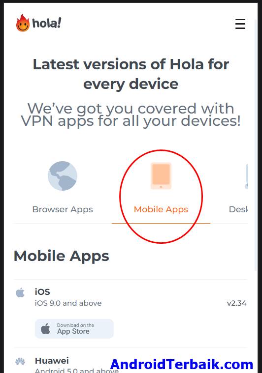 Link Download Hola VPN Android APK Versi Lama