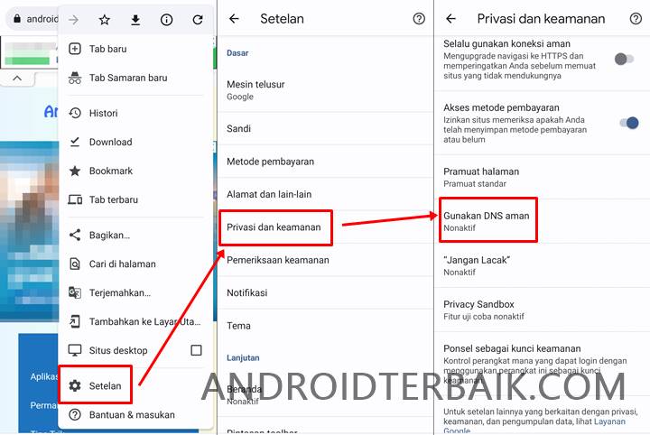 Cara Mengaktifkan DNS Pribadi Anti Blokir di Chrome