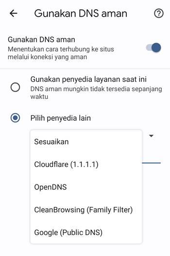 Cara Setting DNS Aman Anti Blokir Bebas Akses di Setelan Android